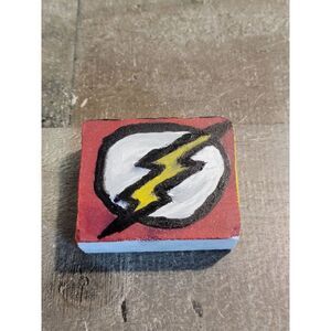 Superhero Flash DC Comics hand painted rock Decor figure